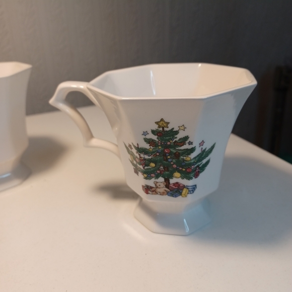 Nikko christmastime set of 2 coffee tea cups fine china - Picture 3 of 9